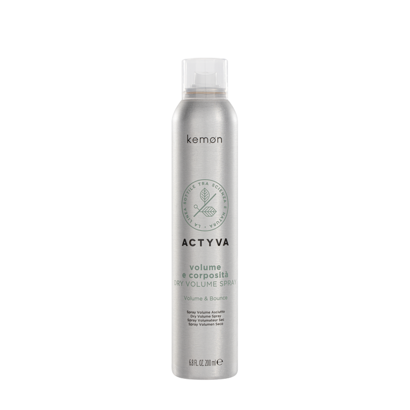 Actyva volume e corposità dry volume spray 200 ml bolli - fronte.png